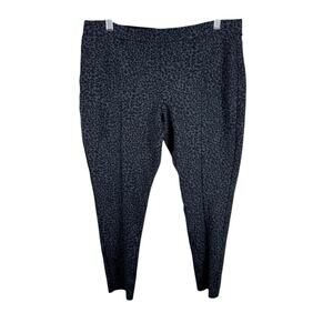 Blank NYC Black Gray Leopard Cheetah Mid Rise Cropped Knit Dressy Leggings 31